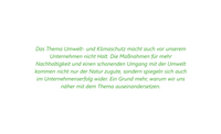 Mission Nachhaltigkeit Weinhold GmbH Statement